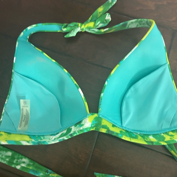 Victoria’s Secret green Tye Die bikini size large brand new without tags 2 piece - Picture 4 of 5